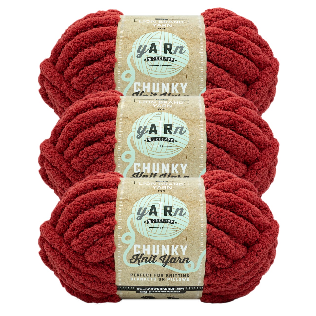 3 Pack Lion Brand® Yarn Workshop Chunky Knit Yarn